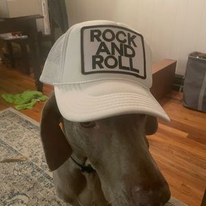 AV rock and roll hat white